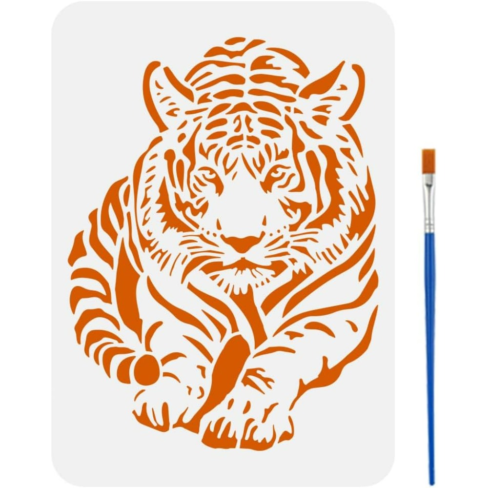 Photography Technique - Stensil Harimau dengan Kuas Cat 8.3x11.7