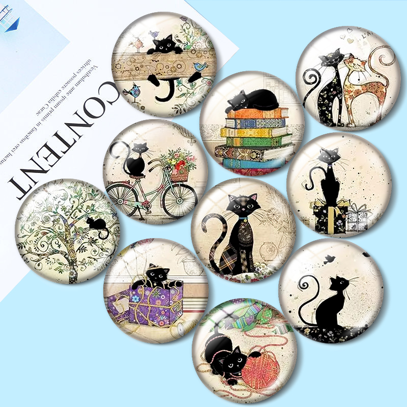 Photography Trend - Lukisan Dengan Angka Kucing, cabochon kaca