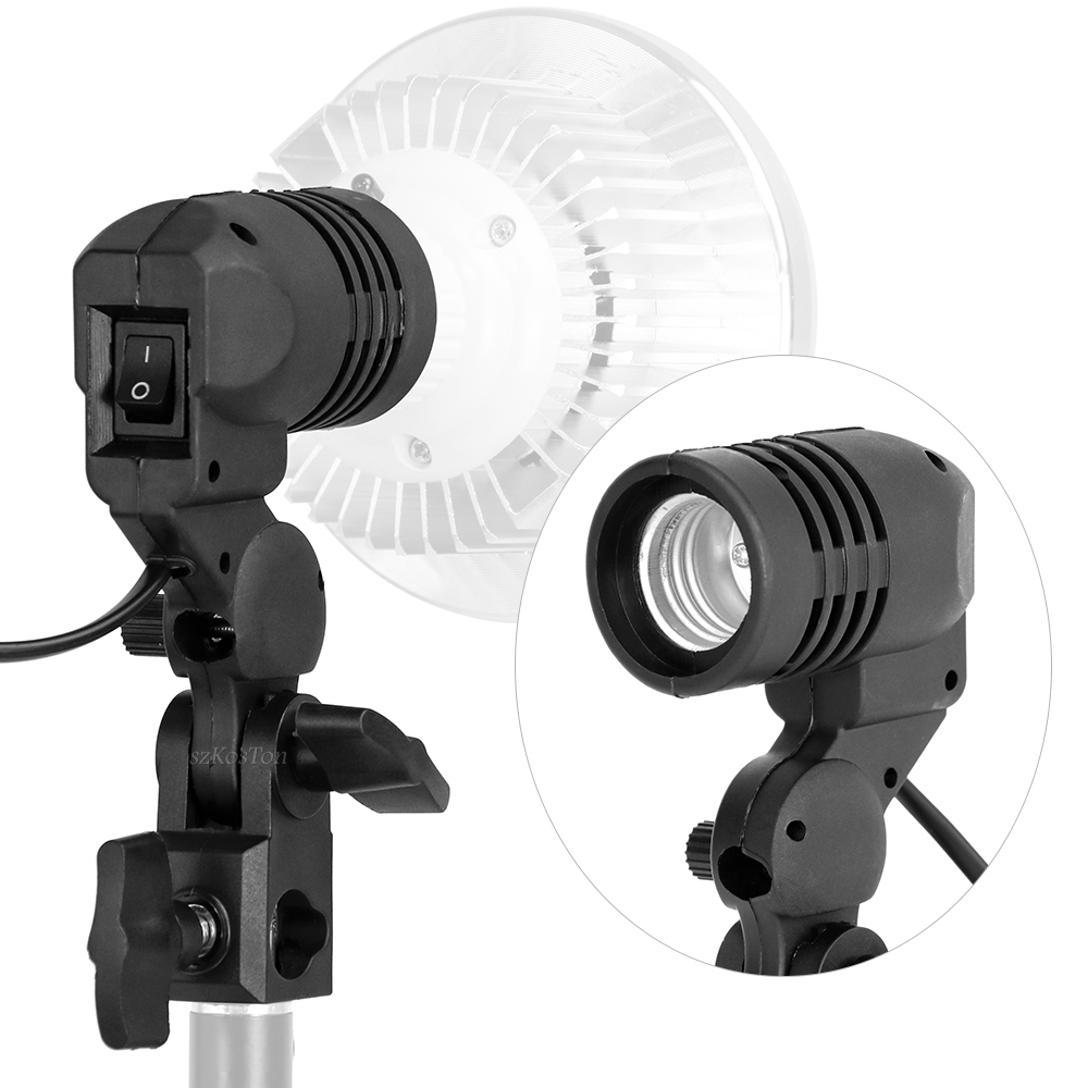 Photography Umbrella Lights - Pemegang bohlam kepala tunggal soket E27