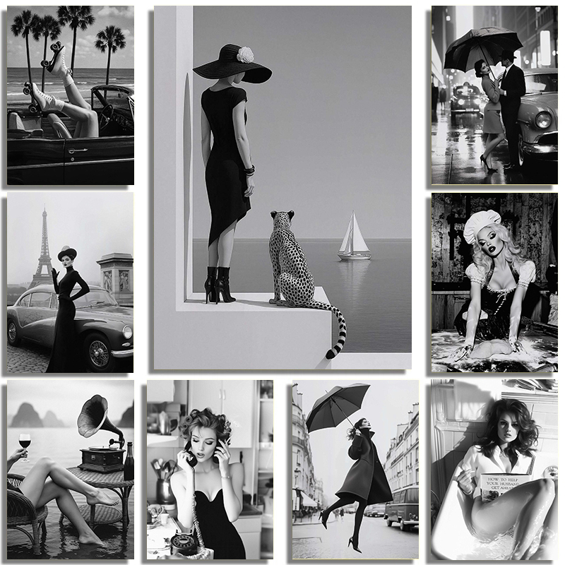 Photography Trend - Poster Potret Seni Model Kecantikan Seksi