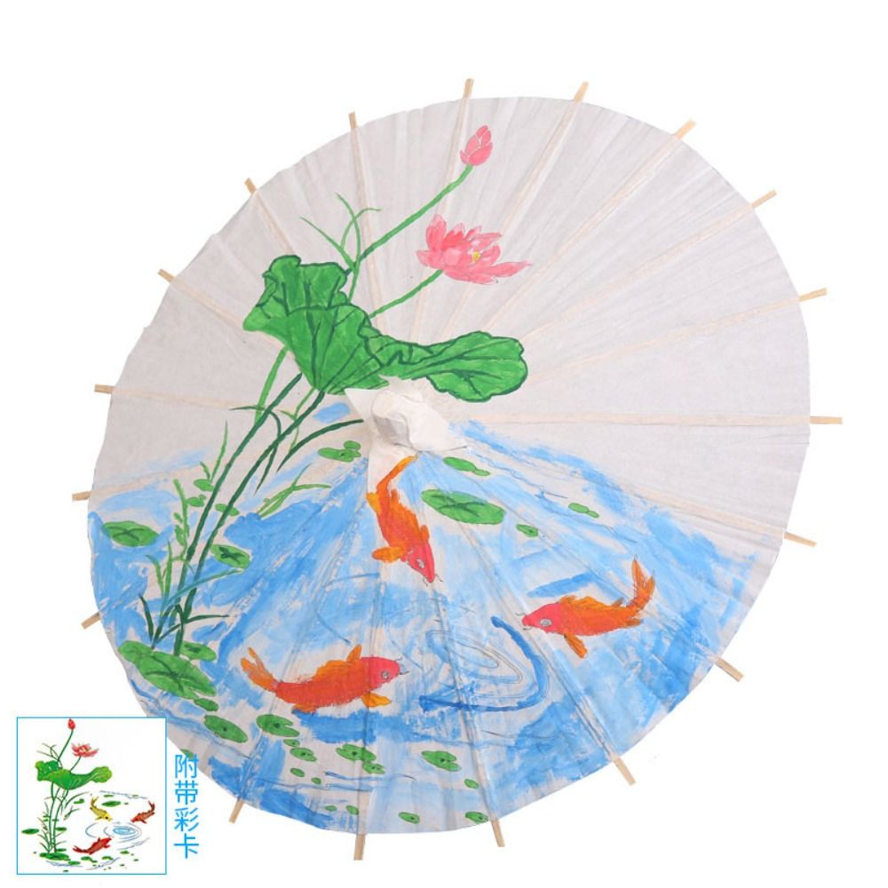 Photography Umbrella - Payung Kertas Dekoratif Putih Buatan Tangan