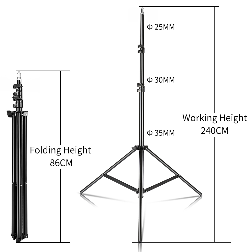 240CM/7.9FT 1/4 Sekrup Penyang - Photography Umbrella Lights ulasan dan harga