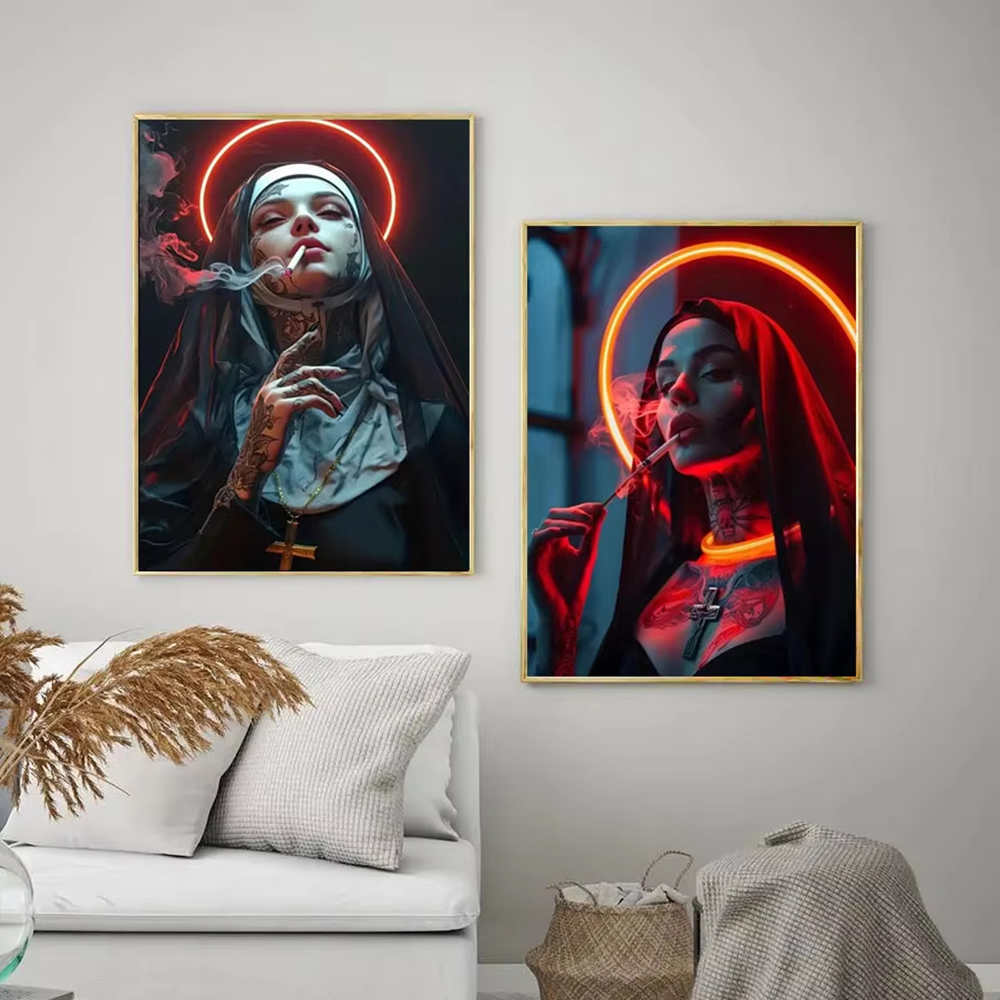 Poster Kanvas Fashion Girl Tat - Photography Trend ulasan dan harga