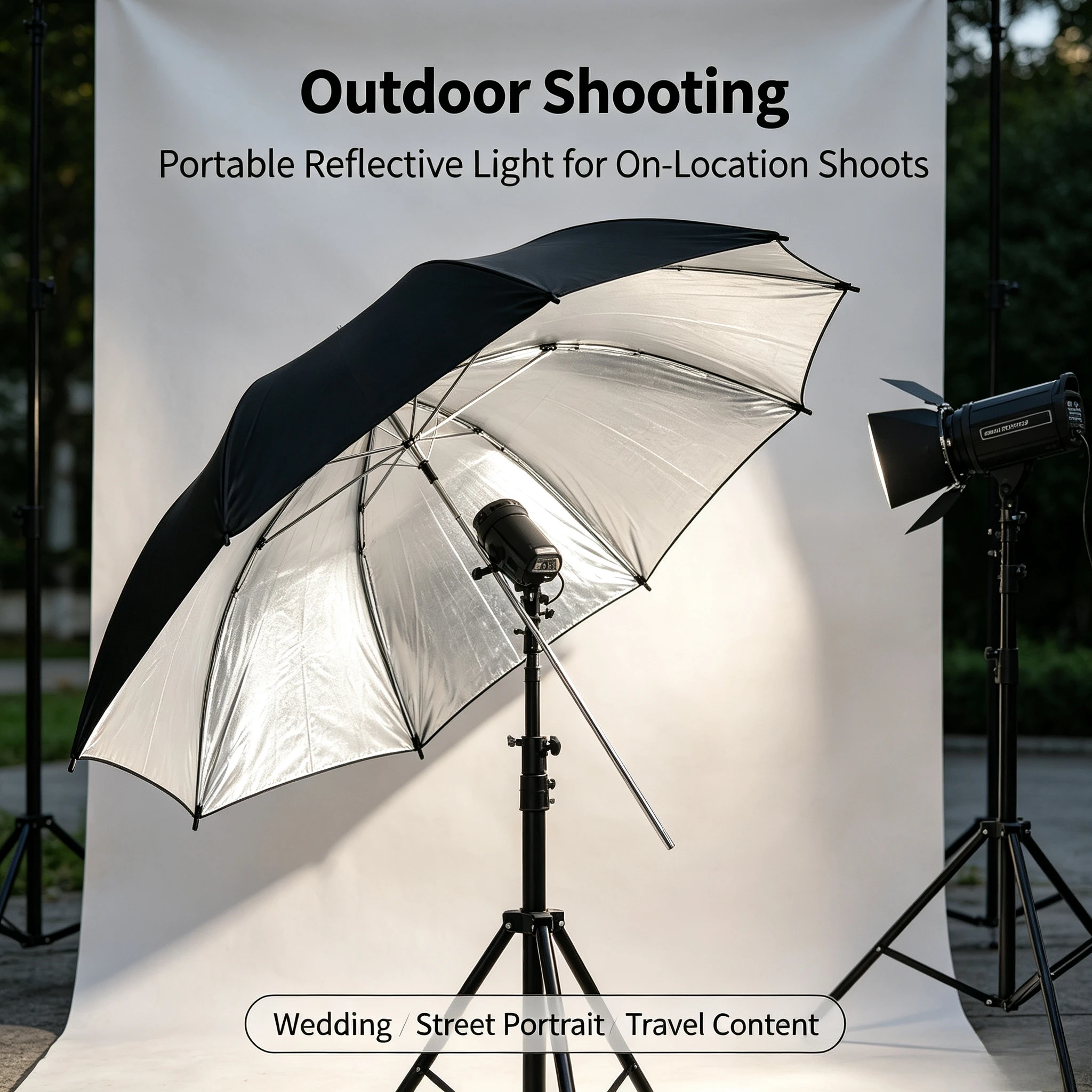 Payung Reflektif Hitam Tahan L - Photography Umbrella Lights ulasan dan harga