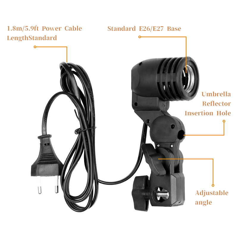 1.8M Kabel Kabel Bohlam Berdir - Photography Umbrella Lights ulasan dan harga