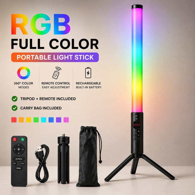Tongkat Lampu Video RGB Gengga - Photography Umbrella Lights ulasan dan harga