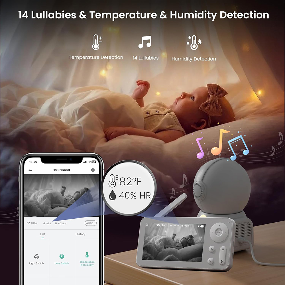 Monitor bayi 2K, dengan 2 kame - Photography Umbrella Lights ulasan dan harga
