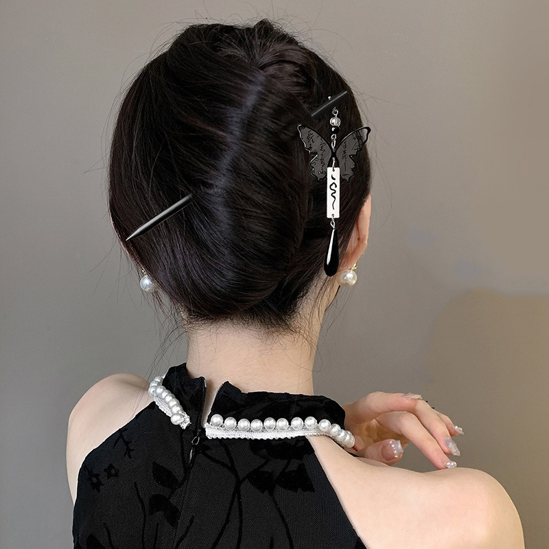 1 Buah Jepit Rambut Kayu Lukis - Photography Trend ulasan dan harga